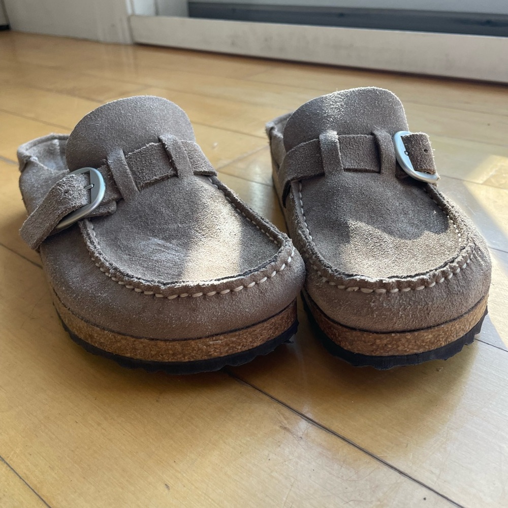 Birkenstock Buckley Clog - Women's size 37, Taupe